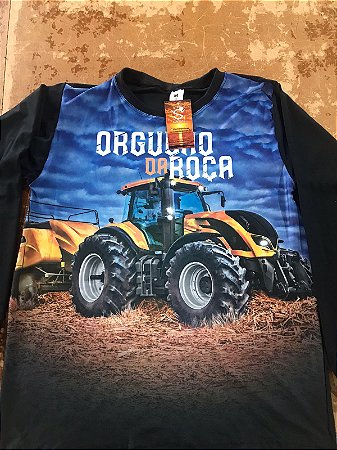 Camiseta Manga Longa com Proteção UV 50+ Orgulho da Roça