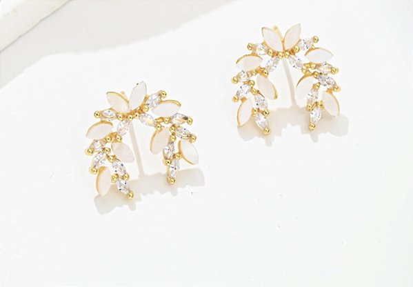 Brinco Ramo Olho de Gato