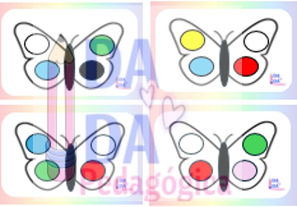 PDF - JOGO PEDAGÓGICO - BORBOLETA E AS CORES