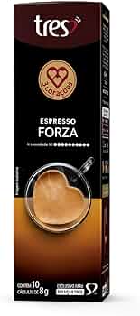 Cápsula De Café Espresso Forza 3 Corações Caixa 10 UND