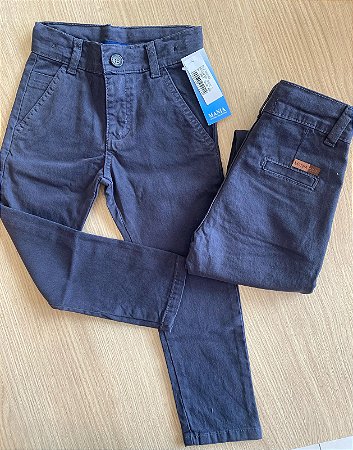 Calça de sarja grafite