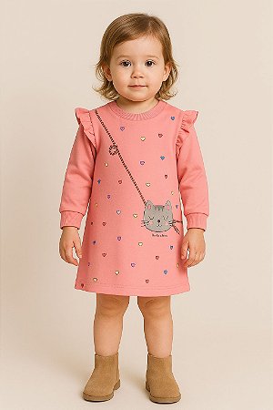 Vestido em  moletom