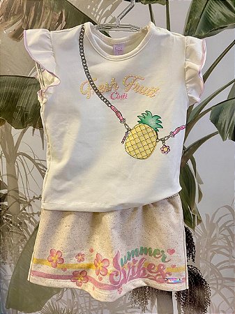 Conjunto com shorts saia
