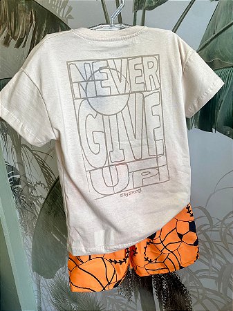 Conjunto com bermuda de tactel