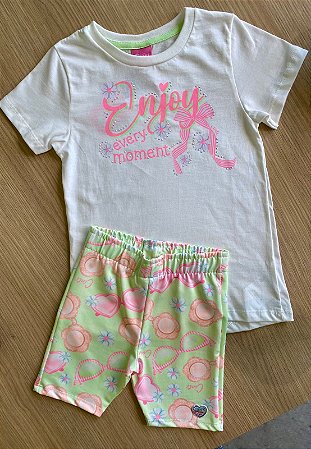 Conjunto com bermuda ciclista