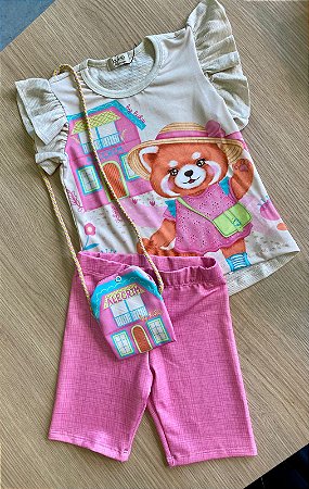 Conjunto com bolsinha