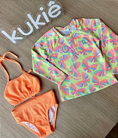 Trio Biquini+Blusinha de proteção