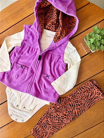 Trio colette, body e calça legging