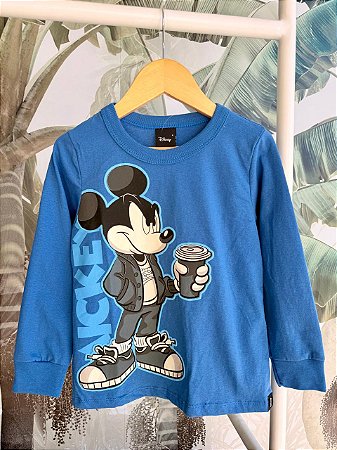 Camiseta manga longa Mickey
