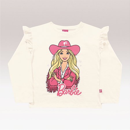 Blusinha manga longa Barbie