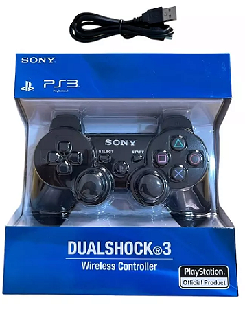 Controle Joystick Ps3 Black