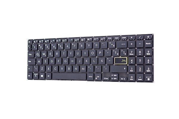 Teclado Compatível Com Asus Vivobook X513EA - Black - Br - No Frame