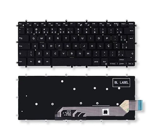 Teclado Compatível Com Dell Inspiron 13 Serie 5000 - Backlight (5378 7560 7460 P69g P89g)