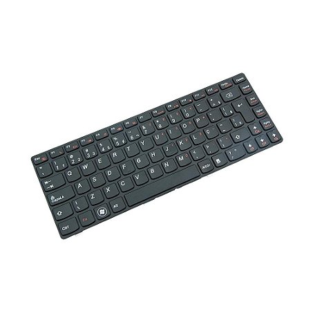 Teclado Compativel Com Lenovo G475 G475A G475E - Black - Br - Frame - Big Enter