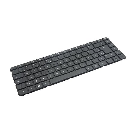 Teclado Compativel Com Hp Pavilion 14-B - Black - Br - No Frame - Flat Normal