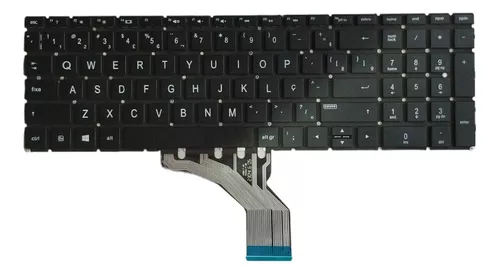 Teclado Compatível Com HP G8 250 256 G9 250 256 - Black - Br - No Frame - Backlight