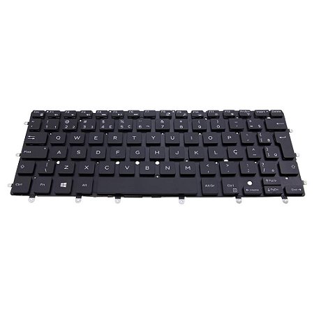 Teclado Compativel Com Dell Inspiron 13 Serie 7000 - Black - Br - No Frame