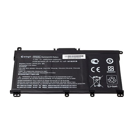 Bateria Compatível Com HP Tf03xl Hstnn-lb7x - Polímero - Black - 11.55V