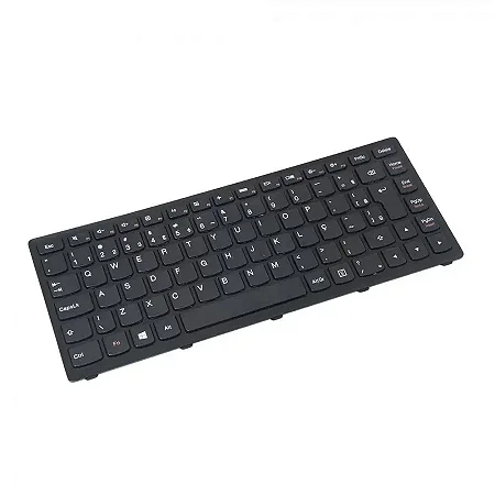 Teclado Compatível Com Ibm Lenovo S400 - Black - Br - Black Frame