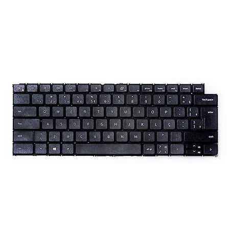 Teclado  compatível com Dell Inspiron 13 5310 P145G - Black - BR - No Frame