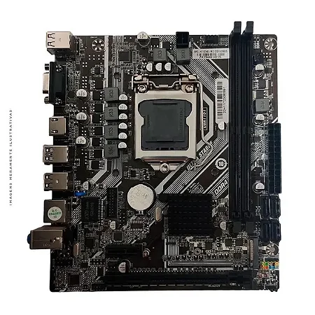 PLACA MAE 1151 DDR4 BRASILPC H110 P/N:BPC-H110DAG-M.2 6 a 9 Geração OEM.