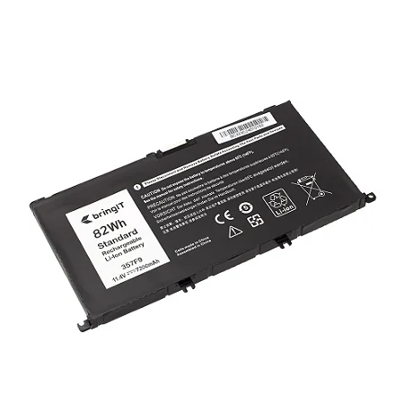 Bateria Compatível Com  Dell Inspiron 15-7559 7566 15-7000 357f9 - Polímero - Black - 11.4v - 80wh