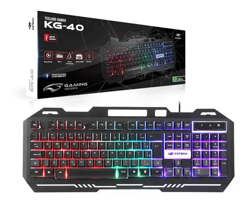 TECLADO USB GAME KG-40BK C3TECH