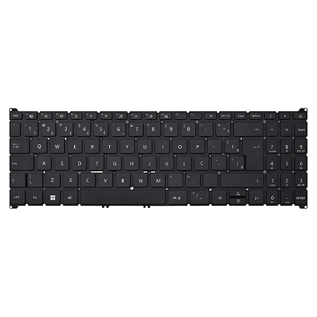 TECLADO COMPATÍVEL COM ACER A315-59 A515-57 BLACK BR NO FRAME