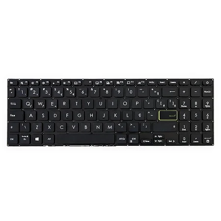 Teclado Compatível Com Asus Vivobook E510 X521 Preto Br No frame.