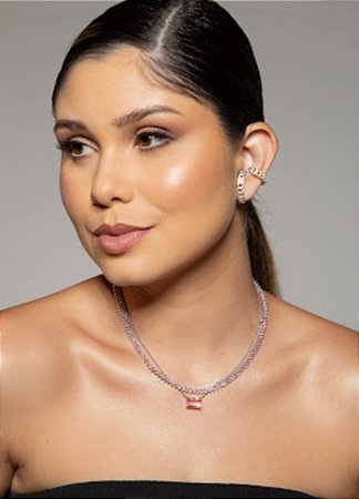 BRINCO ZIRCONIA BANHADO A RÓDIO