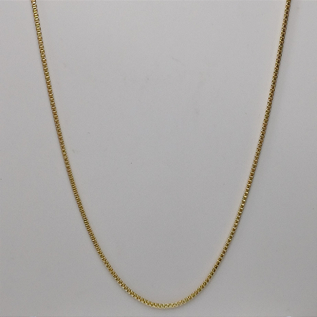 COLAR CORRENTE VENEZIANA 45+5CM BANHADO A OURO 18K