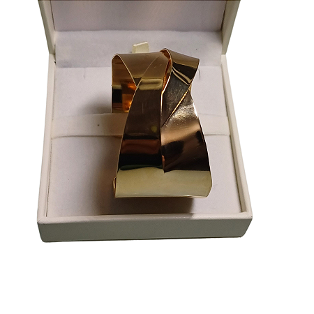 PULSEIRA LISA BANHADO A OURO 18K