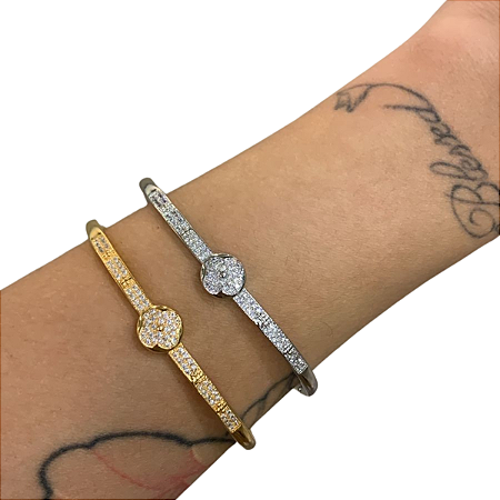 PULSEIRA LISA BANHADO A OURO 18K