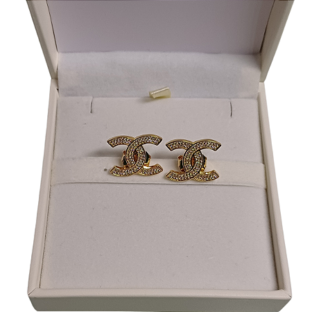 BRINCO CRAVEJADO ZIRCONIAS BANHADO OURO 18K