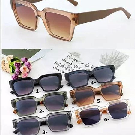 ÓCULOS DE SOL DESIGN MODERNO ELIENE JOIAS UV400