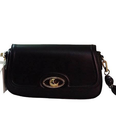 BOLSA BELLA PAULLA FEMININA PEQUENA PRETA ALÇA LUXO PEDRAS