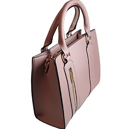 BOLSA CHALITA  GRANDE FEMININA ROSE LUXUOSA