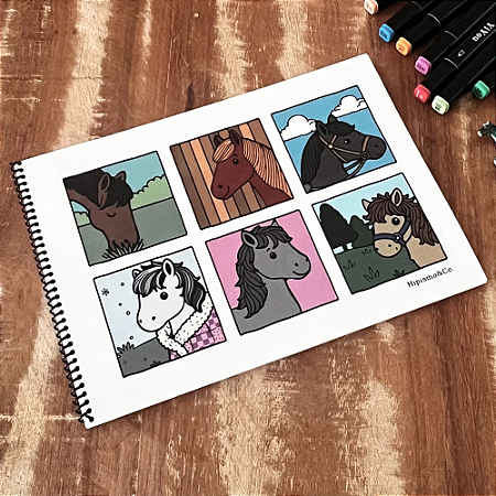 Livro Para Colorir Hipismo&Co