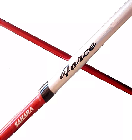 Vara de Pesca Sahara Force 2 Partes Reforçada 1,65 1,80 2,10 2,40 2,70 Metros Vermelho com Prata para Molinete