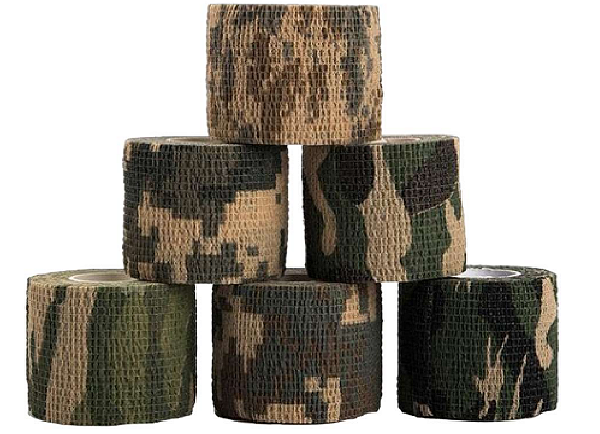 Fita Camuflada para pesca Elástica Tan Camuflagem Bandagem Esportiva Camuflada