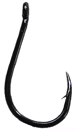 Anzol Chinu Black Níquel 100% Aço Carbono Para Pesca de Tambacus, Piaparas e outras espécies de peixes. N°2,3,4,5,6,7,8,9 com 50 Unidades