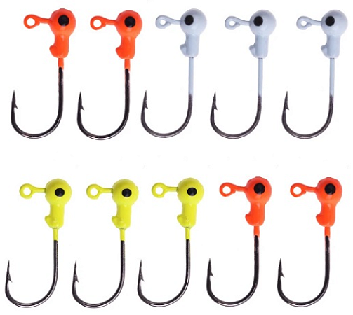 Anzol Jig Head Color Em Aço Carbono Super Afiados Indicado para Iscas 1,5 2,5 3,5 5,0 7,0 10 14 20 gr ou gramas