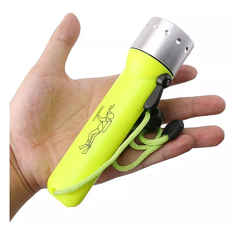 Lanterna de Mergulho Profissional Super Potente Led Cree
