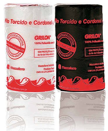 Fio Torcido Encala Grilon Branco Preto Cordonel de 200 Gramas 210/08 210/12 210/16 210/18 210/24 210/36 Unitário