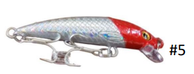 Isca Artificial Sahara HB 109 / 8045 Mini Meia Água Flutuante 5,5 cm 3g Várias Cores