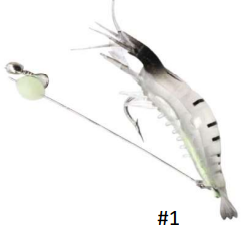 Isca Artificial Camarão De Silicone Com Aço 9,5 cm 6 gr Várias Cores