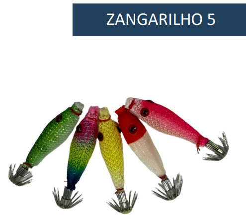 Isca para Lula Zangarilho Sahara + Caixa organizadora 5 cm ou 7 cm com 5 Unidades