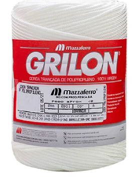 Corda Trançada Grilon Polipropileno Virgem 2,5 3,0 3,5 4,0 5,0 6,0 mm Branco
