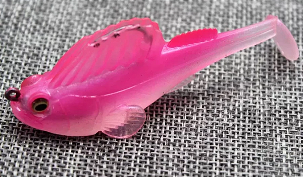 Peixe Saltitante de silicone de fundo Peixes Tucunaré Dourado Traíra Robalo Black Bass 8 cm 14 Gramas