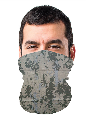 Bandana de Proteção UV Camuflada Estilo Bala clava 90% Poliéster 10% Elastano Várias cores